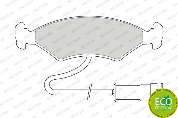 Brake Pad Set, disc brake (FDB212)