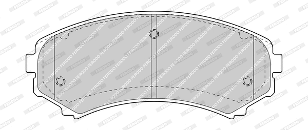 Brake Pad Set, disc brake (FDB1603-D)
