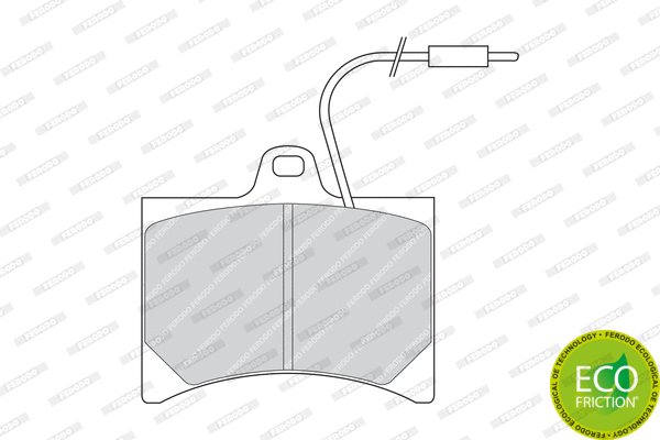 Brake Pad Set, disc brake (FDB253)