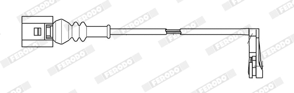 Warning Contact, brake pad wear (FWI467)