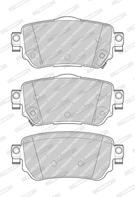 Brake Pad Set, disc brake (FDB4842-D)
