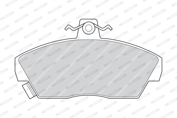 Brake Pad Set, disc brake (FDB608)