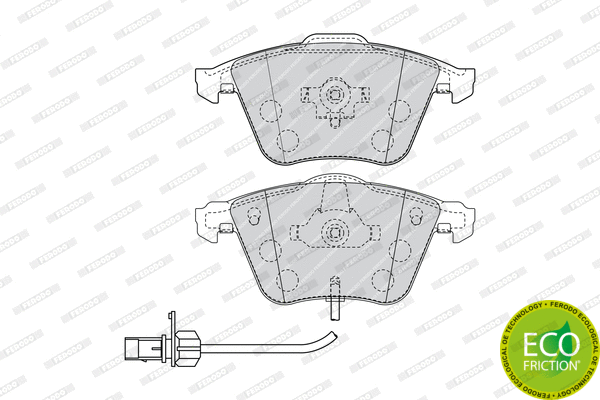 Brake Pad Set, disc brake (FDB1827)