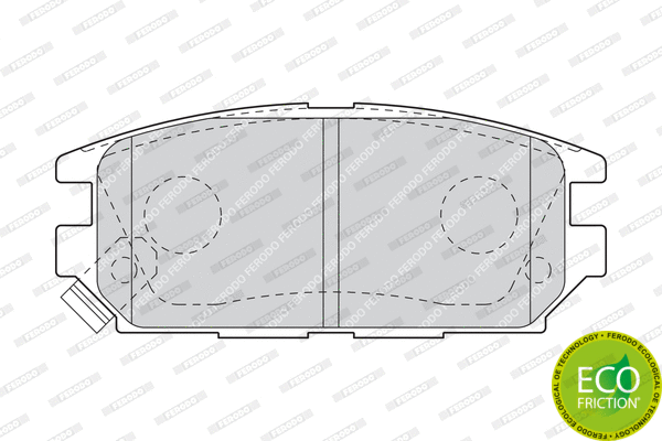 Brake Pad Set, disc brake (FDB1507)