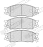 Brake Pad Set, disc brake (FDB4267-D)