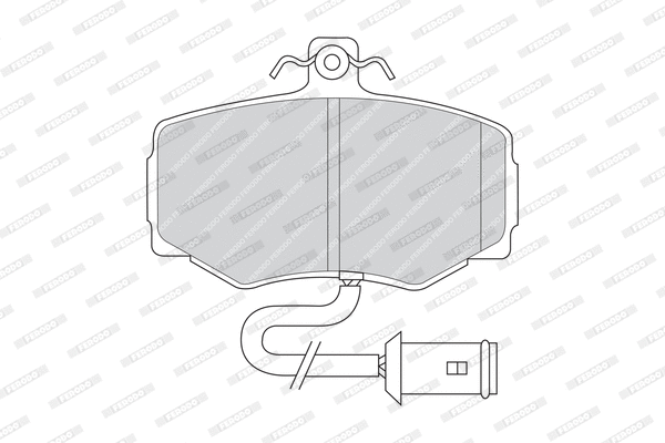 Brake Pad Set, disc brake (FDB468)