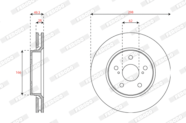 Brake Disc (DDF2852C)
