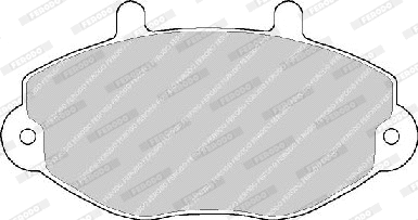 Brake Pad Set, disc brake (FVR701)