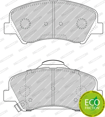 Brake Pad Set, disc brake (FDB4623)