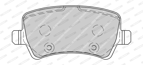 Brake Pad Set, disc brake (FDB4237-D)