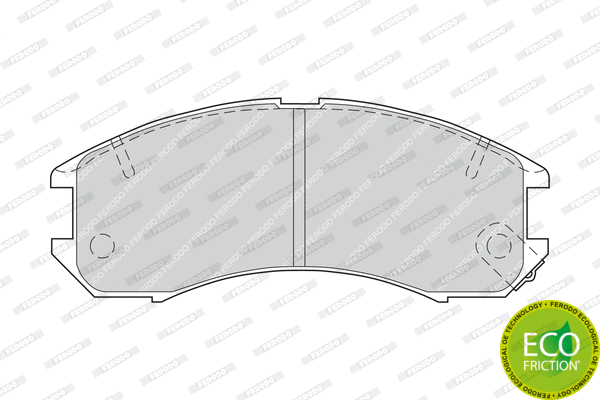 Brake Pad Set, disc brake (FDB576)