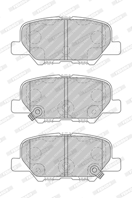 Brake Pad Set, disc brake (FDB4739-D)