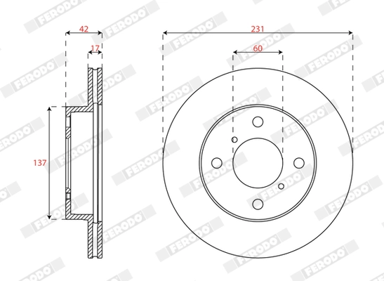 Brake Disc (DDF2225C)