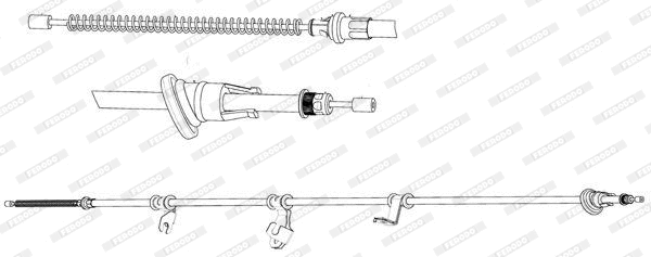 Cable Pull, parking brake (FHB434550)