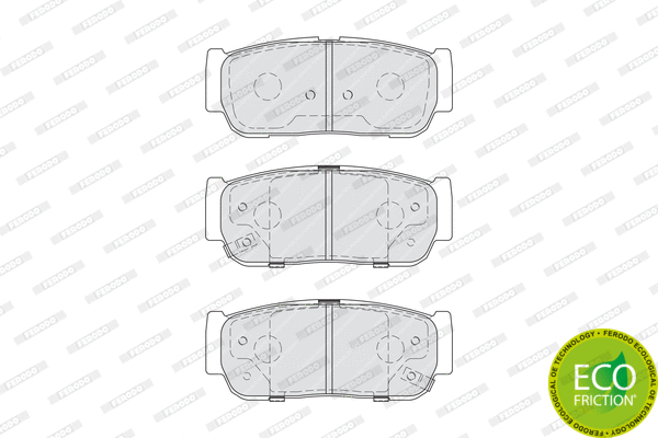 Brake Pad Set, disc brake (FDB4000)