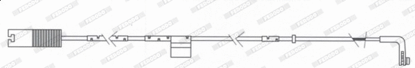 Warning Contact, brake pad wear (FWI332)
