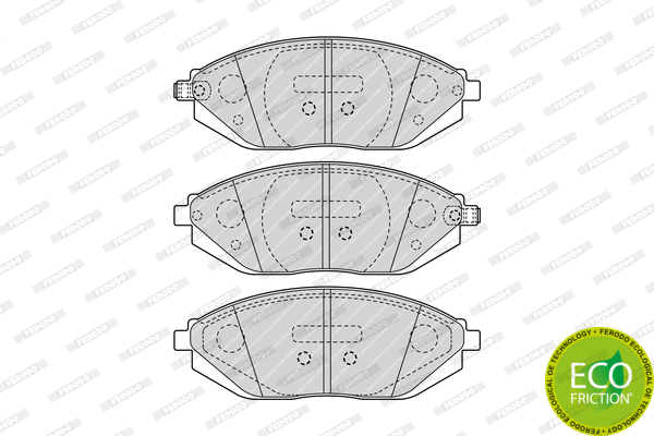 Brake Pad Set, disc brake (FDB4669)