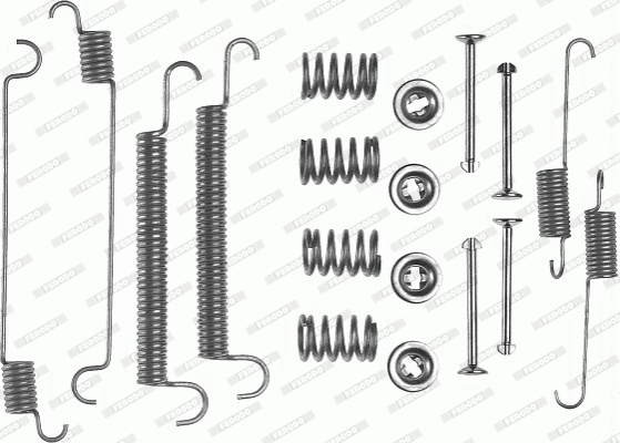 Accessory Kit, brake shoes (FBA8)
