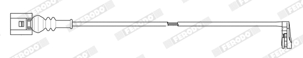 Warning Contact, brake pad wear (FWI465)