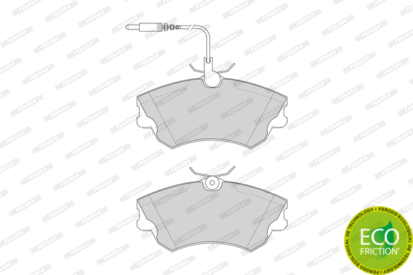 Brake Pad Set, disc brake (FDB1124)