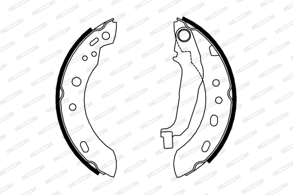 Brake Shoe Set (FSB640)