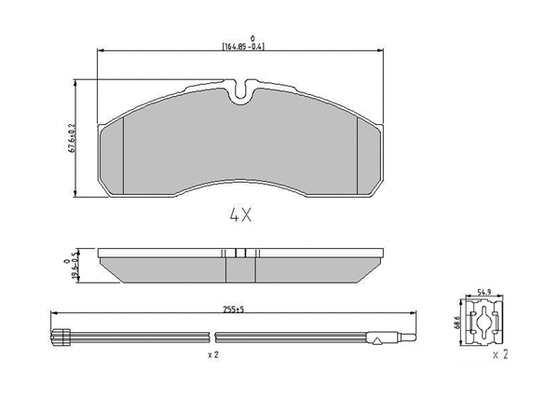 Brake Pad Set, disc brake (FVR1977)
