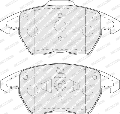 Brake Pad Set, disc brake (FDB5110)