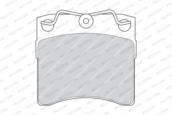 Brake Pad Set, disc brake (FDB722)