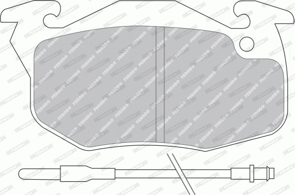 Brake Pad Set, disc brake (FDB393F)