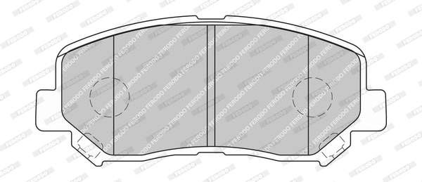 Brake Pad Set, disc brake (FDB4683-D)