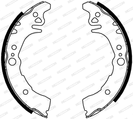 Brake Shoe Set (FSB644)