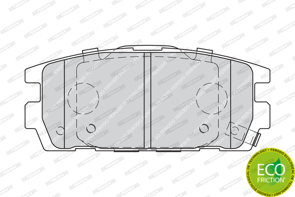 Brake Pad Set, disc brake (FDB1841)