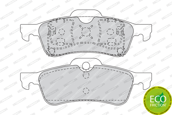 Brake Pad Set, disc brake (FDB1500)