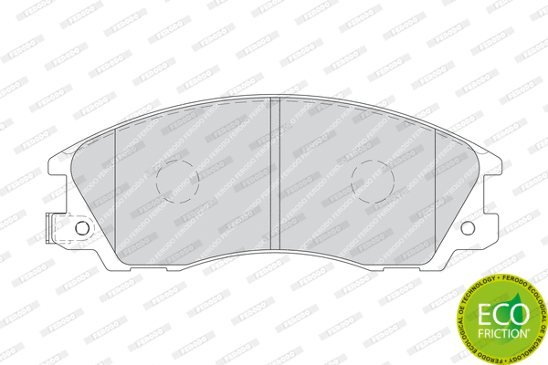 Brake Pad Set, disc brake (FDB1670)