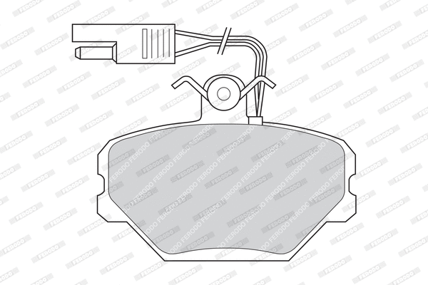 Brake Pad Set, disc brake (FDB635)