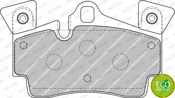 Brake Pad Set, disc brake (FDB1835)