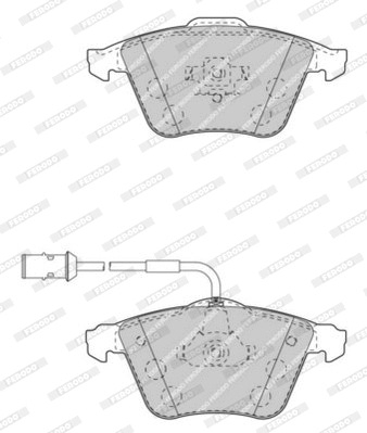 Brake Pad Set, disc brake (FDB4427)