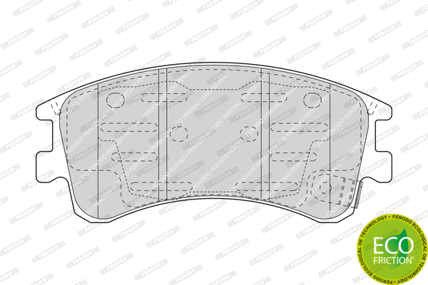 Brake Pad Set, disc brake (FDB1619)