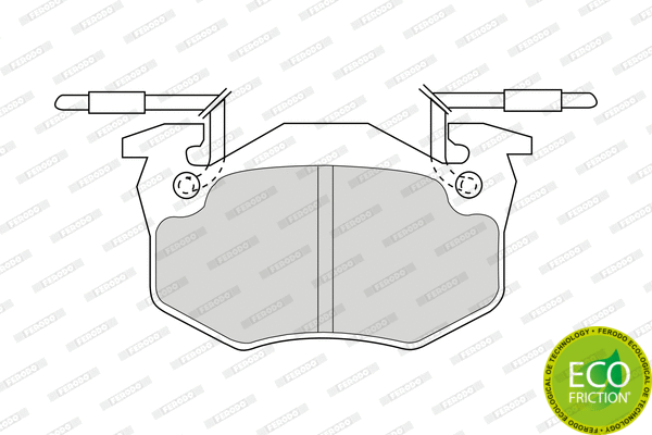 Brake Pad Set, disc brake (FDB428B)