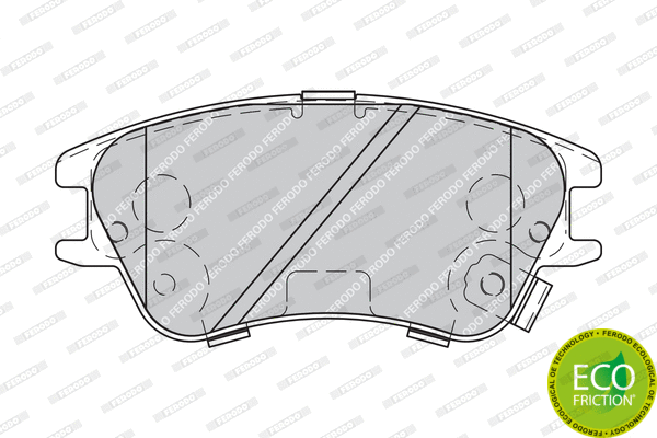 Brake Pad Set, disc brake (FDB1950)