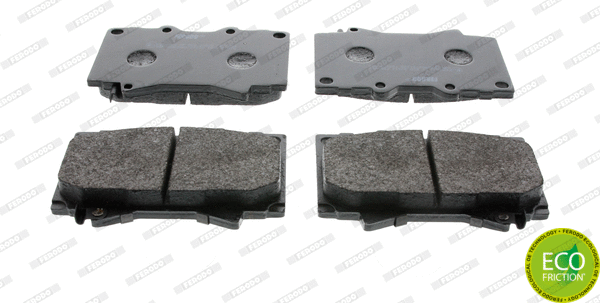 Brake Pad Set, disc brake (FDB1456)