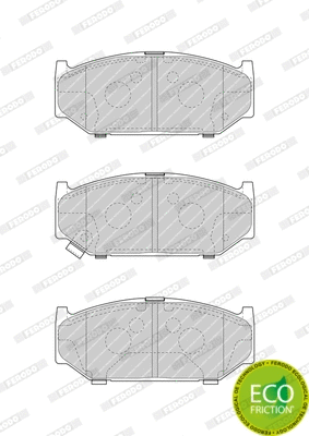 Brake Pad Set, disc brake (FDB4705)
