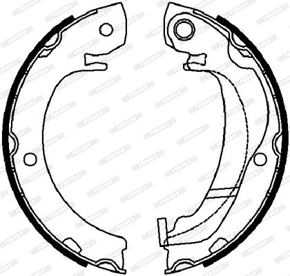 Brake Shoe Set, parking brake (FSB4036)