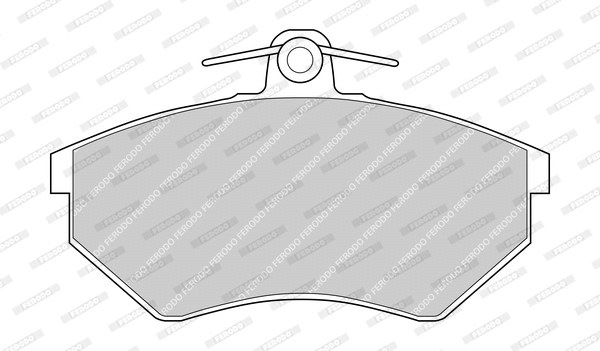 Brake Pad Set, disc brake (FDB775-D)