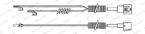 Warning Contact, brake pad wear (FAI100)