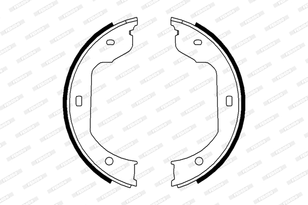 Brake Shoe Set, parking brake (FSB668)