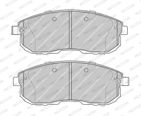 Brake Pad Set, disc brake (FDB1692-D)