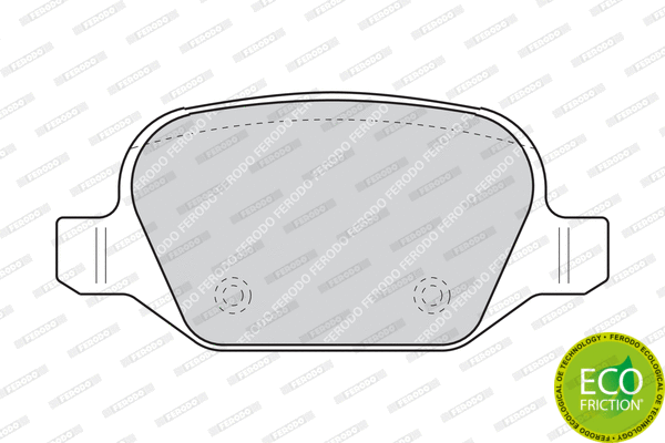 Brake Pad Set, disc brake (FDB1349)