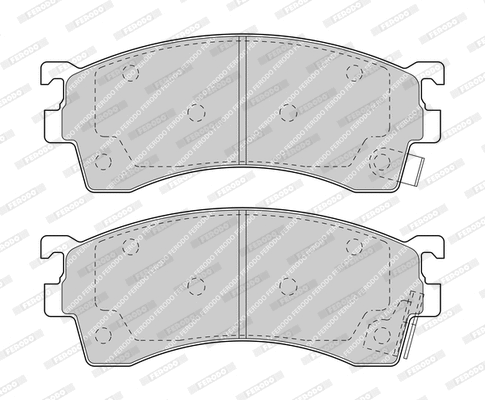 Brake Pad Set, disc brake (FDB950-D)