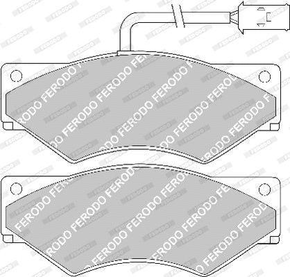 Brake Pad Set, disc brake (FVR852)